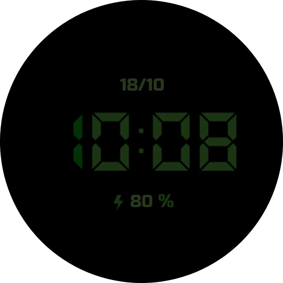 Циферблат DARK LCD
