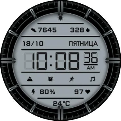 Циферблат LCD GT 2 RU