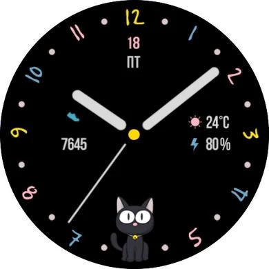 Циферблат Cartoon Cat RUS