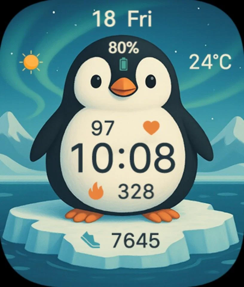 Циферблат Penguin Time
