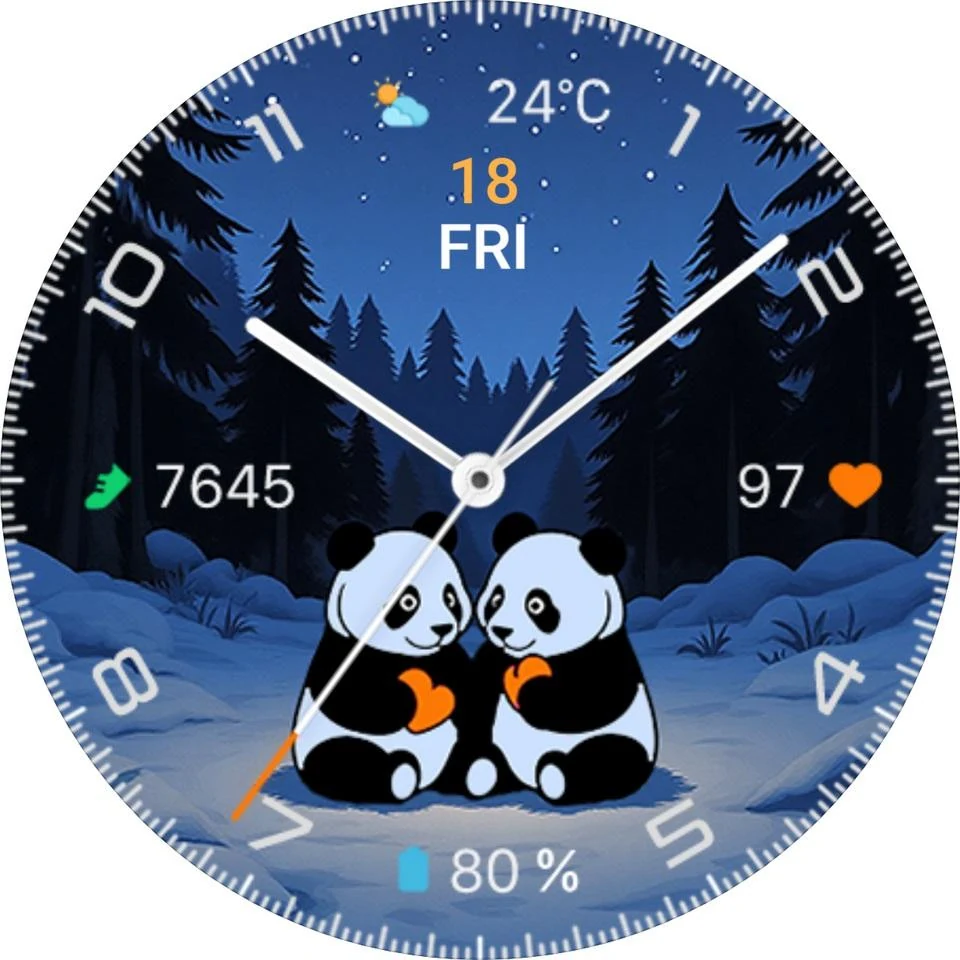 Циферблат Panda Time