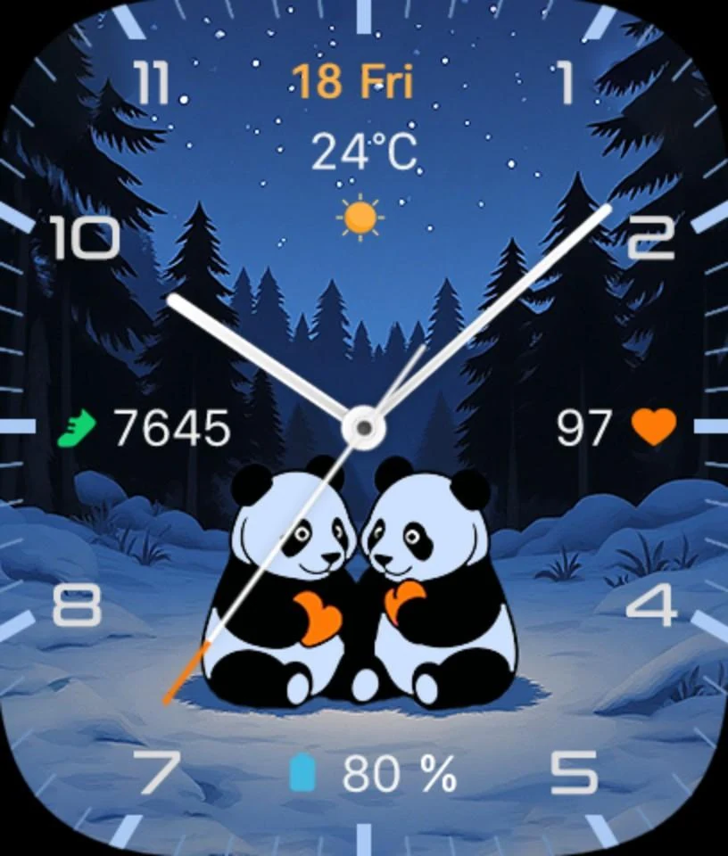 Циферблат Panda Time