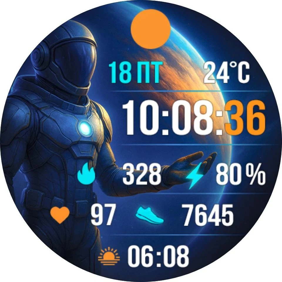 Циферблат Neo Astronaut Ru